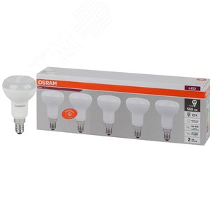 Лампа светодиодная LED 7 Вт E14 4000К 560Лм гриб 220 В (замена 60Вт) OSRAM упак 5 шт