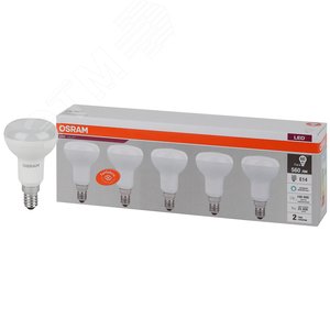 Изображение товара Лампа светодиодная LED 7 Вт E14 6500К 560Лм гриб 220 В (замена 60Вт) OSRAM (упак)