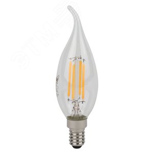 Лампа светодиодная филаментная LED Star Свеча на ветру 5Вт (замена 60Вт), 600Лм, 2700К, цоколь E14 OSRAM 4058075684935 LEDVANCE - 3