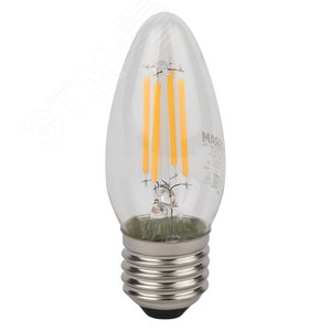 Лампа светодиодная филаментная LED Star Свеча 4Вт (замена 40Вт), 470Лм, 2700К, цоколь E27 OSRAM 4058075687813 LEDVANCE - 3