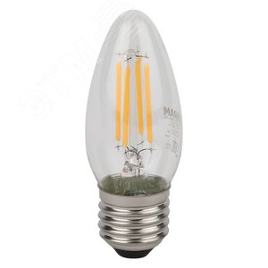 Лампа светодиодная филаментная LED Star Свеча 4Вт (замена 40Вт), 470Лм, 4000К, цоколь E27 OSRAM 4058075687844 LEDVANCE - 3