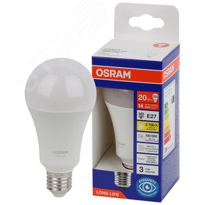 Лампа светодиодная LED 20Вт Е27 2700К 2452Лм груша 220В (замена 250Вт) OSRAM 4099854185427 LEDVANCE