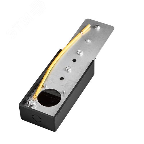 Соединитель черный для шинопровода - фото 2