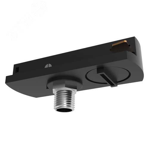 Адаптер черный для шинопровода - фото 1