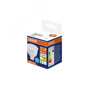 Изображение товара Лампа светодиодная 7 Вт 700Лм 2700К GU5.3 170-250В OSRAM LONG LIFE (шт)