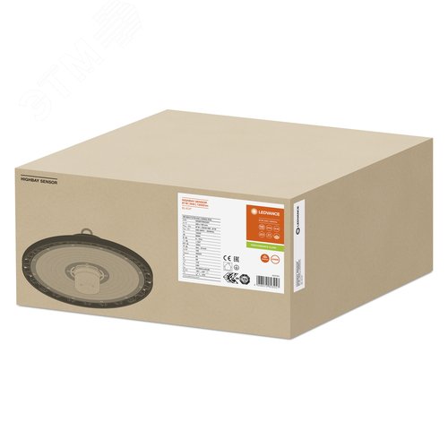 Светильник светодиодный ДСП-87Вт 4000К 13000Лм 110градусов IP65 с датчиком черный хайбей - фото 3