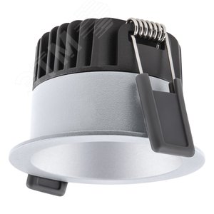 Светильник светодиодный ДВО-8Вт 3000K 8(6/4)Вт 680(80/50 процентов )лм IP44 CRI90 управляемый антибликовый защитный угол 70 град серый SPOT - фото 1