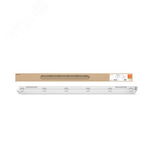 Светильник светодиодный ДСП-18Вт 4000K 2400лм IP65 серый 1,2м - фото 4