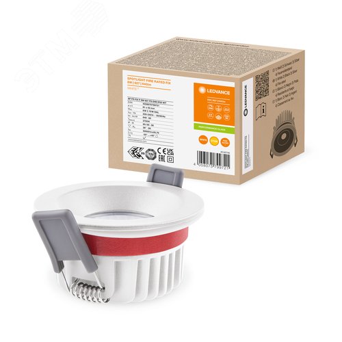 Светильник светодиодный ДВО-8Вт 2700K 8(6/4)Вт 640(80/50 процентов )лм IP65/20 CRI90 управляемый огнеупорный белый SPOT - фото 4