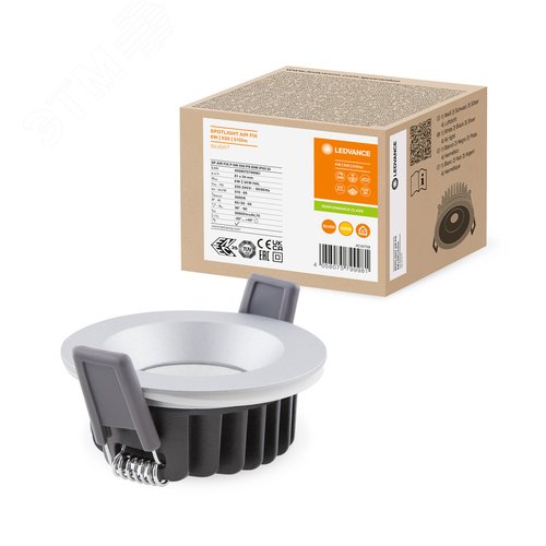 Светильник светодиодный ДВО-6Вт 3000K 6(4)Вт 510(80%)лм IP65/20 CRI90 управляемый низкопрофильный серый SPOT - фото 4