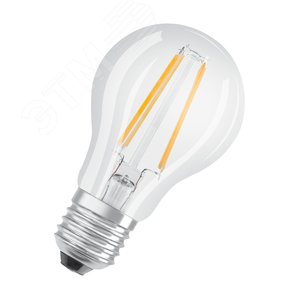 Лампа светодиодная LED 6,5Вт E27 VALUE CLA60(замена 60Вт)филамент,теплый Osram 4058075819658 LEDVANCE