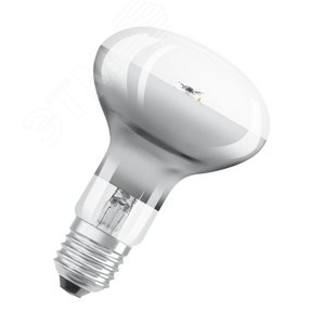 Лампа светодиодная LED 4Вт Е27 STAR R80 (замена 32Вт), теплый белый свет Osram