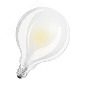 Лампа светодиодная LED 6,5W E27 PARATHOM CL GLOBE95 GL FR (замена 60Вт), теплый белый свет, матовая Osram
