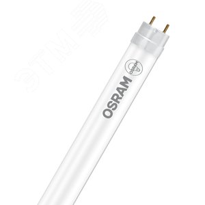 Лампа светодиодная LED 7,3Вт G13 3000К 720лм 230V трубка FR Т8 (замена 18Вт) 0,6м ЭмПРА/стартер в комплекте OSRAM