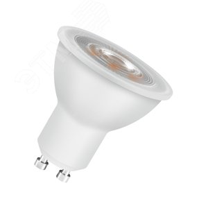 Лампа светодиодная LED 4Вт GU10 STAR PAR16 (замена 50Вт),теплый белый свет Osram