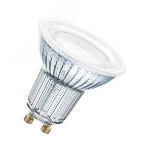 Лампа светодиодная LED 4,3Вт GU10 PARATHOM PAR16 (замена 50Вт),120°,теплый белый свет Osram