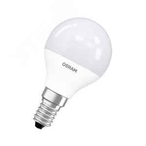 Лампа светодиодная LED Star Шарообразная 9Вт (замена 75Вт), 806Лм, 6500К, цоколь E14 OSRAM 4058075696174 LEDVANCE