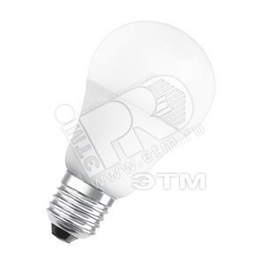 Лампа светодиодная LED 8вт 100-240В E27 тепло-белый CLA40 Osram