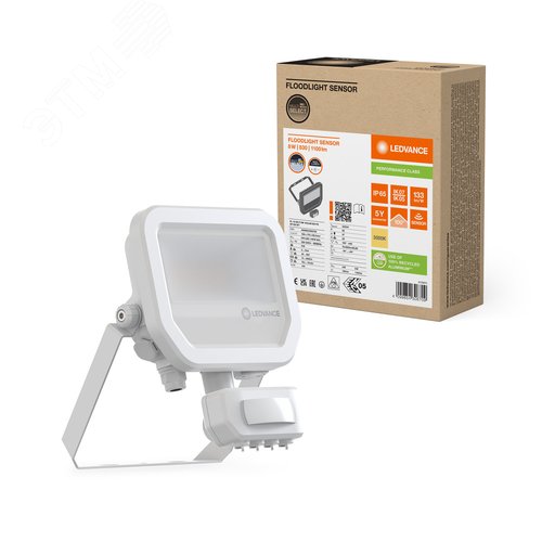 Прожектор светодиодный ДО-8 Вт 3000K 1200 Лм IP66 белый - фото 2