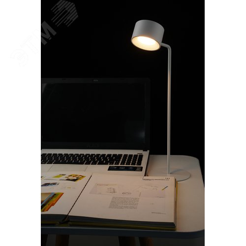 Светодиодный настольный светильник-транформер 2,2Вт 3000/4000/6500К 120/70/30Лм IP20 таблетка белый - фото 2