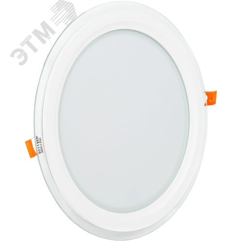 Встраиваемый светодиодный светильник даунлайт с декоративным стеклом ДВО 18Вт 4000К 1620Лм IP20 - фото 2