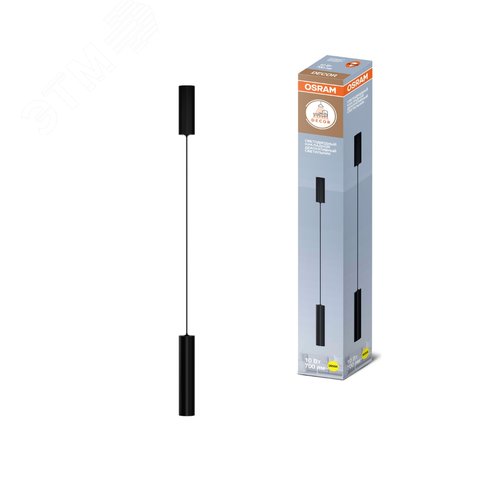 Подвесной декоративный светильник OSRAM TUBE ДСО 10Вт 3000К 700Лм IP20 черный - фото 2