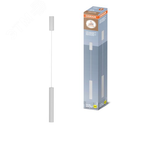 Подвесной декоративный светильник OSRAM TUBE ДСО 12Вт 3000К 800Лм IP20 белый - фото 2