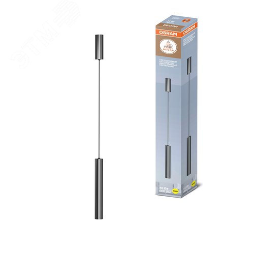Подвесной декоративный светильник OSRAM TUBE ДСО 12Вт 3000К 800Лм IP20 никель - фото 2