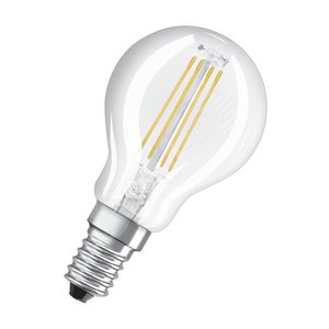 Лампа светодиодная филаментная Parathom Retrofit CLP 4W (замена40Вт), теплый белый свет, E14, прозрачная колба Osram