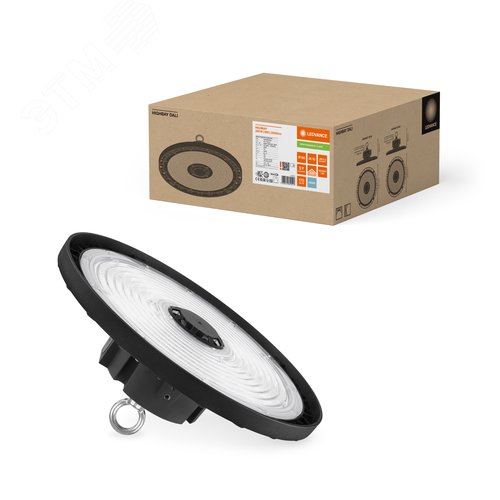 Светильник светодиодный ДСП-150Вт 6500К 110 град IP65 с управленим DALI черный хайбей - фото 2