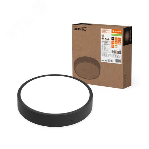 Светильник светодиодный  ДСП 10/8,5/7/6Вт 1220/ 1070/ 860/ 710Лм 3000/4000К IP65 Черный - фото 2