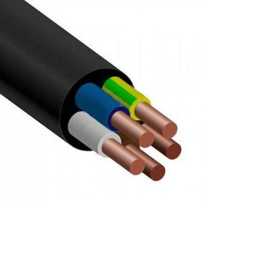 Кабель силовой ВВГнг(А) 5х2.5 (ок)(N,PE)-1 однопроволочный