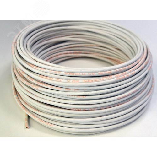 Провод силовой ПУГВнг(А)-LS 1х150 белый многопроволочный ВНИИКП - фото 2