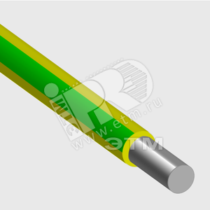 Провод силовой  АПуВ 1х35 желто-зеленый