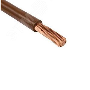 Провод силовой ПУГВ 1х1 коричневый (ПУГВ) многопроволочный 100м