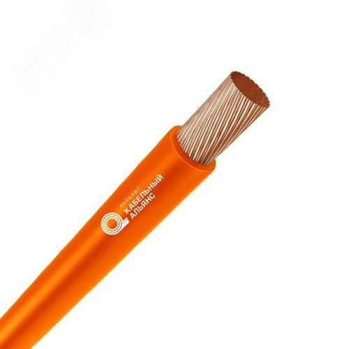 Провод силовой ПУГВнг(А)-LS 1х1.5 красный много проволочный 100м ВНИИКП - фото 1