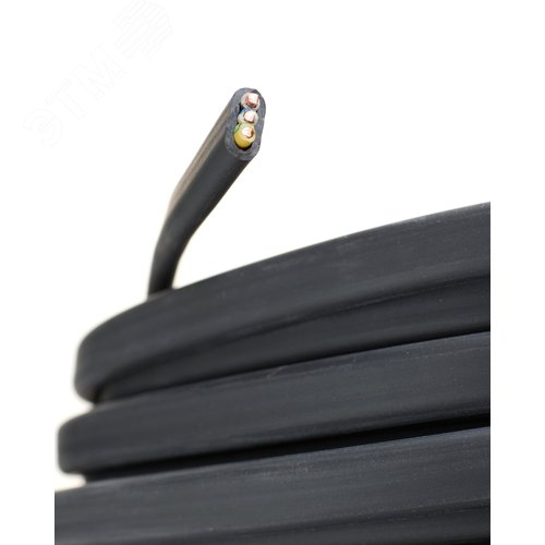 Кабель силовой ВВГнг(А)-LS 3х2.5 плоский (N, PE)-0.660 однопроволочный - фото 2