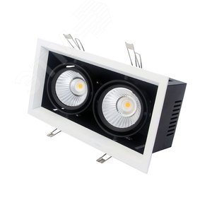 Светильник светодиодный трековый ALGOL 2 LED 2x30W 3000K 36 deg. silver