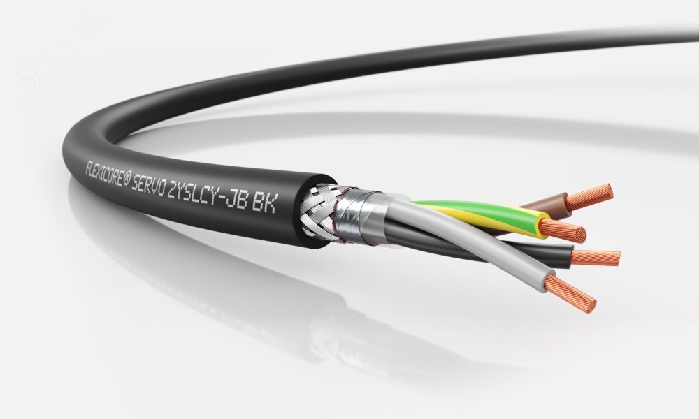 Изображение товара Кабель универсальный FLEXICORE SERVO 2YSLCY-JB BK 4G4 для электропроводки
