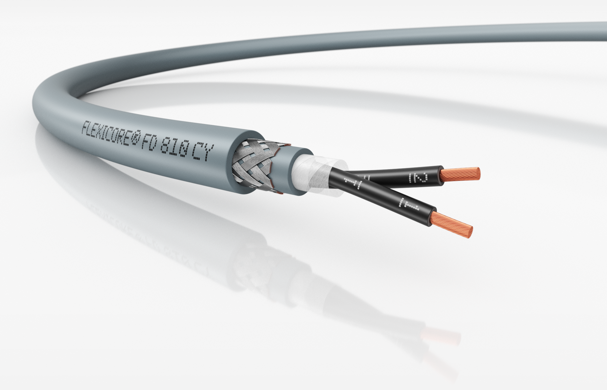 Кабель особогибкий FLEXICORE FD 810 CY 0,6/1 кВ 2X2,5