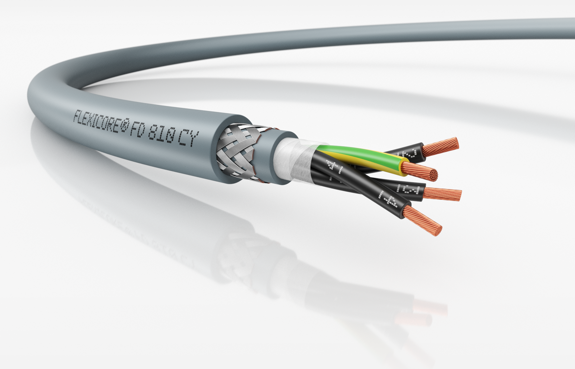 Кабель особогибкий FLEXICORE FD 810 CY 0,6/1 кВ 4G2,5