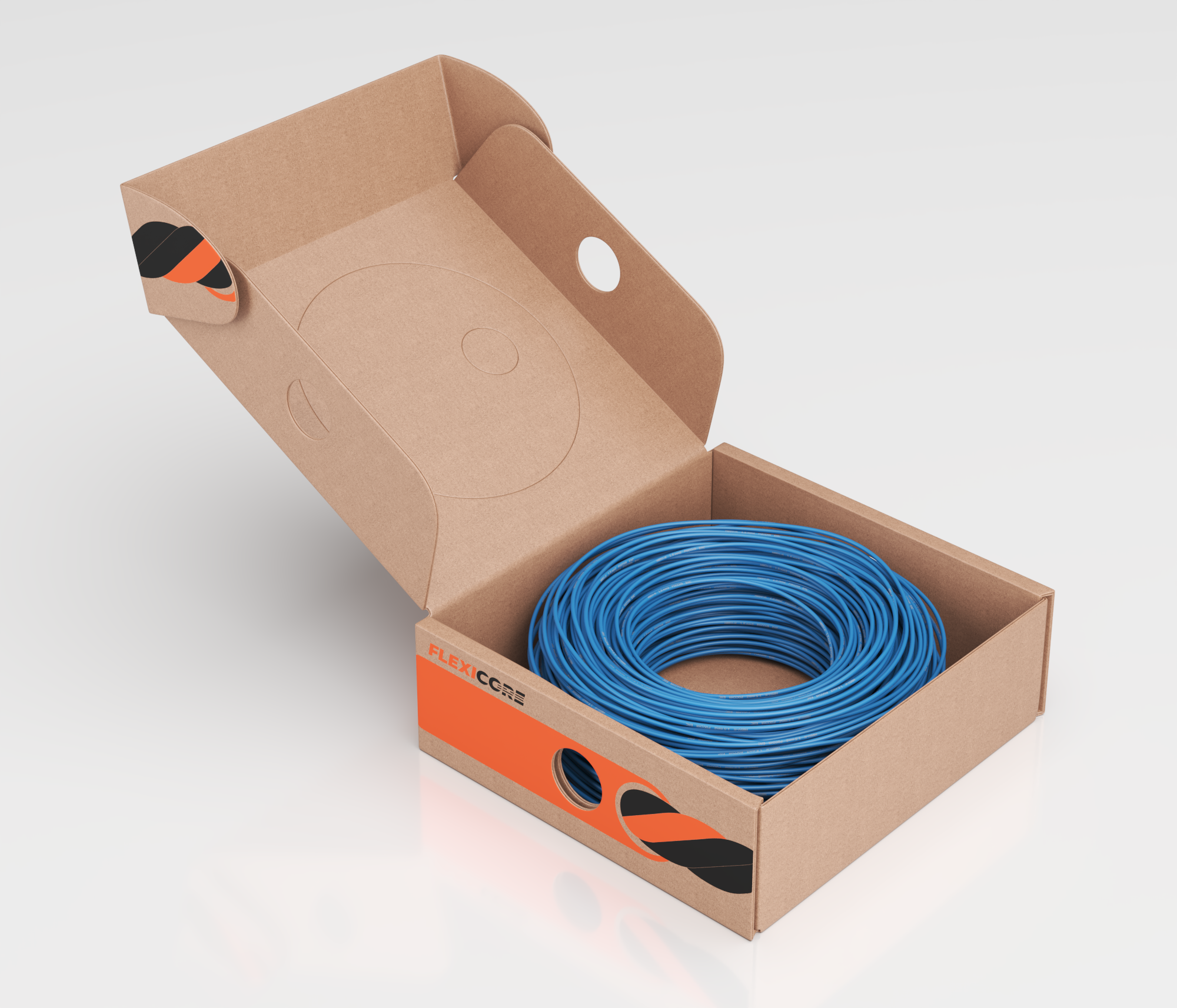 Провод монтжный  H05V-K нг(А)-LS 1X0,75 BU (D)