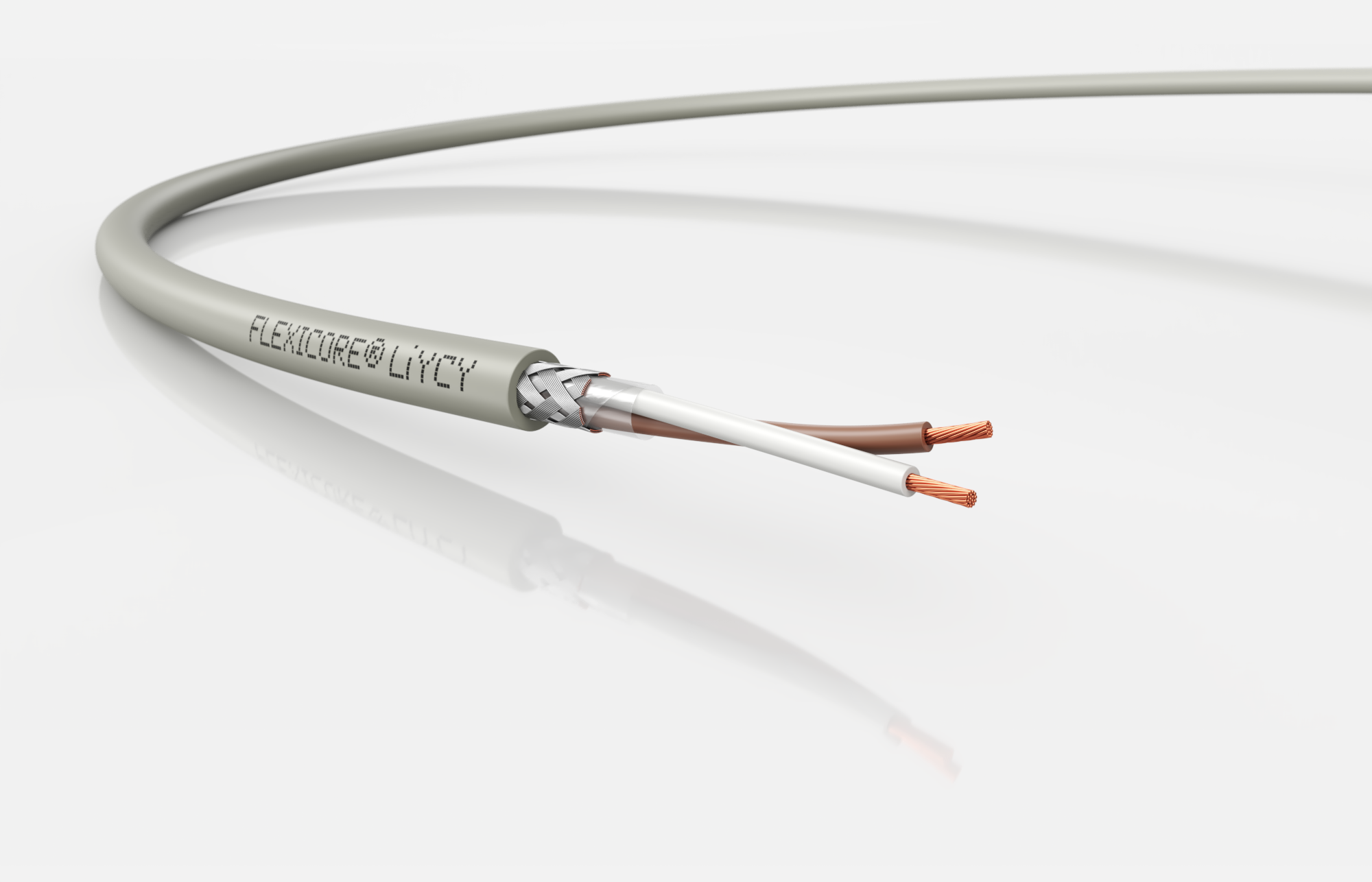 Кабель экранированный передачи данных FLEXICORE   LiYCY 2x0,5