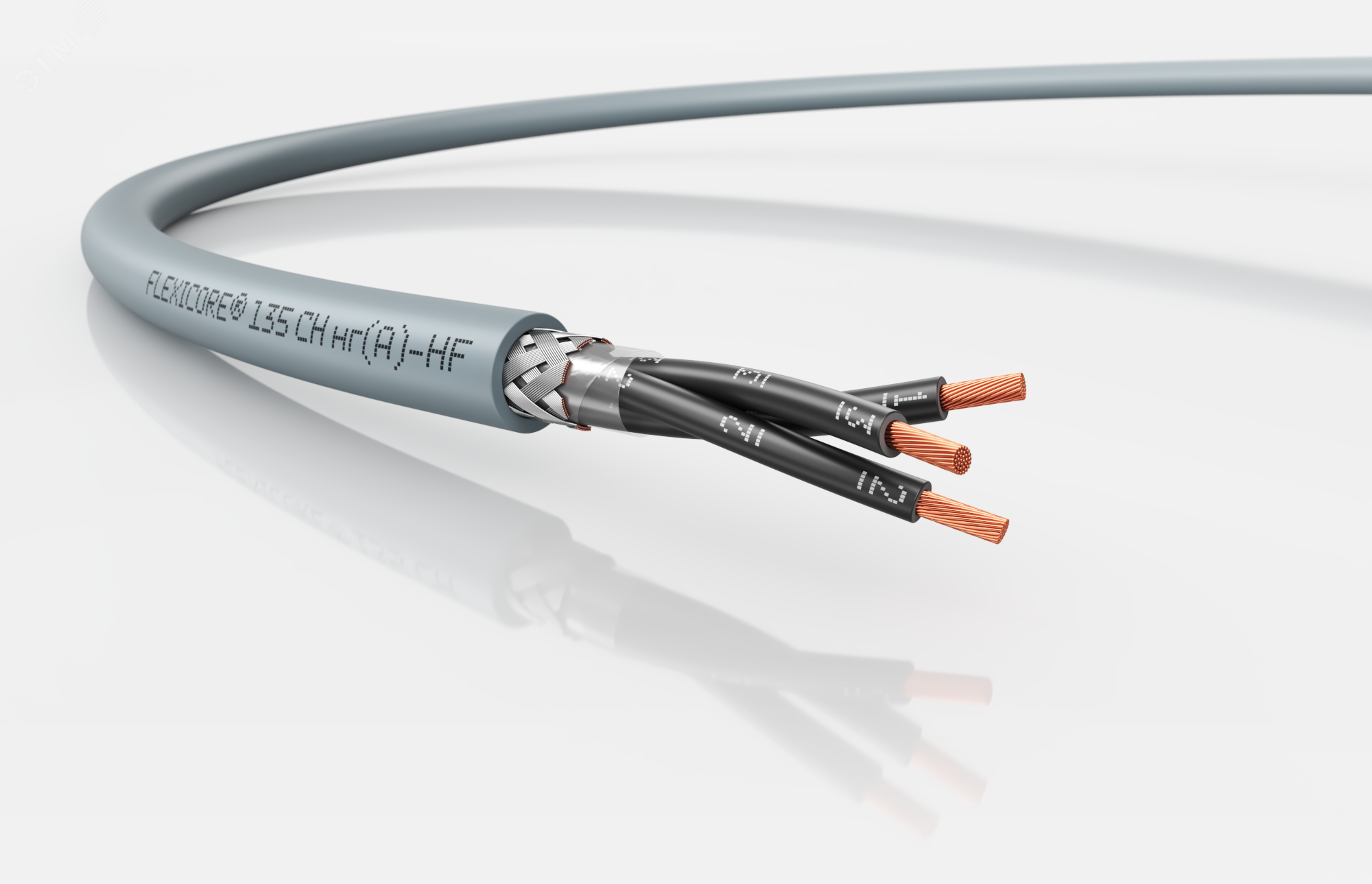 Изображение товара Безгалоговый кабель FLEXICORE 135 CH нг(A)-HF 3X0,75 для высокой пожаробезопасности Изображение товара Безгалоговый кабель FLEXICORE 135 CH нг(A)-HF 3X0,75 для высокой пожаробезопасности