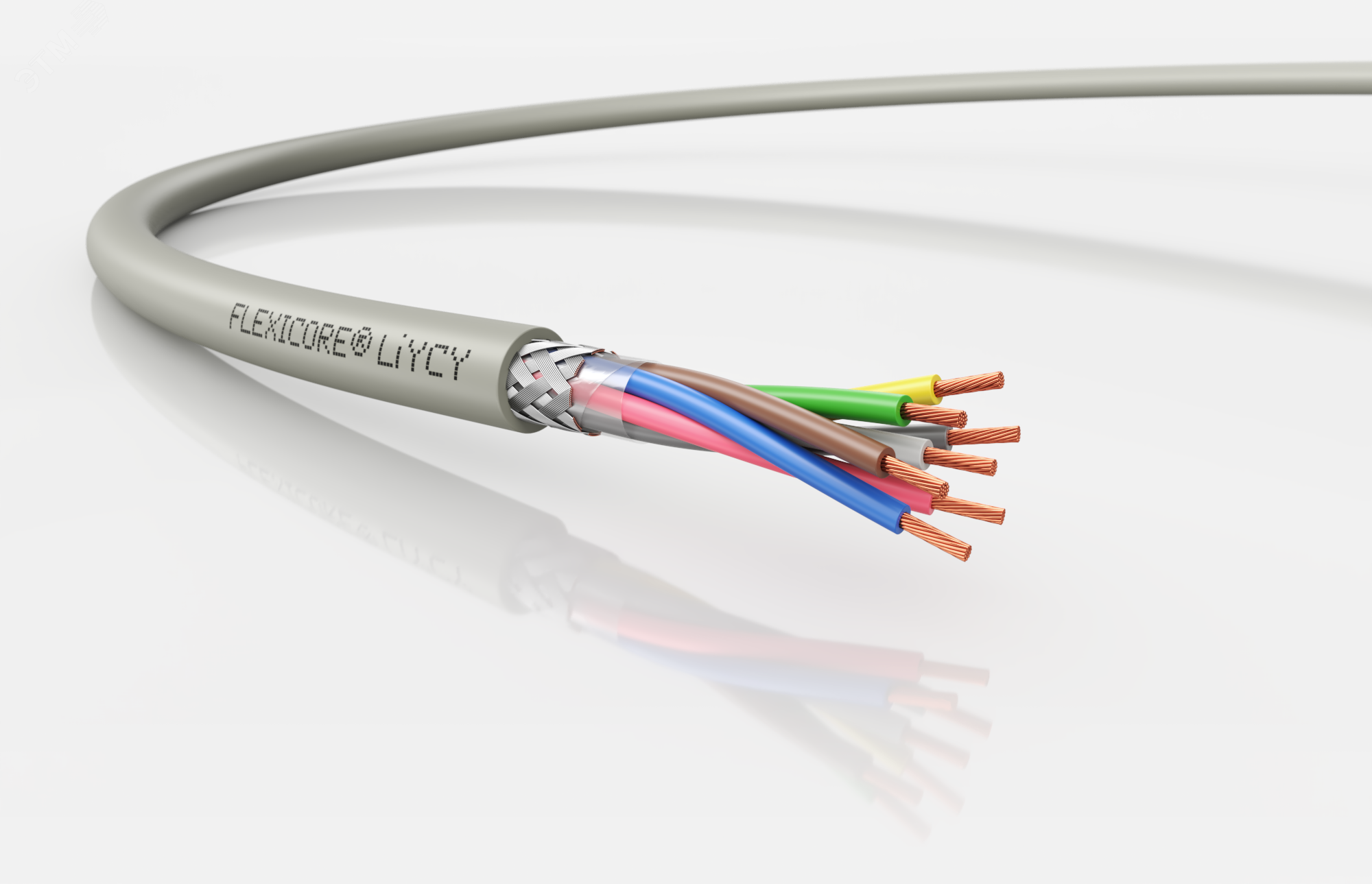 Изображение товара Кабель экранированный передачи данных FLEXICORE LiYCY 7x0,75 (м) Изображение товара Кабель экранированный передачи данных FLEXICORE LiYCY 7x0,75 (м)
