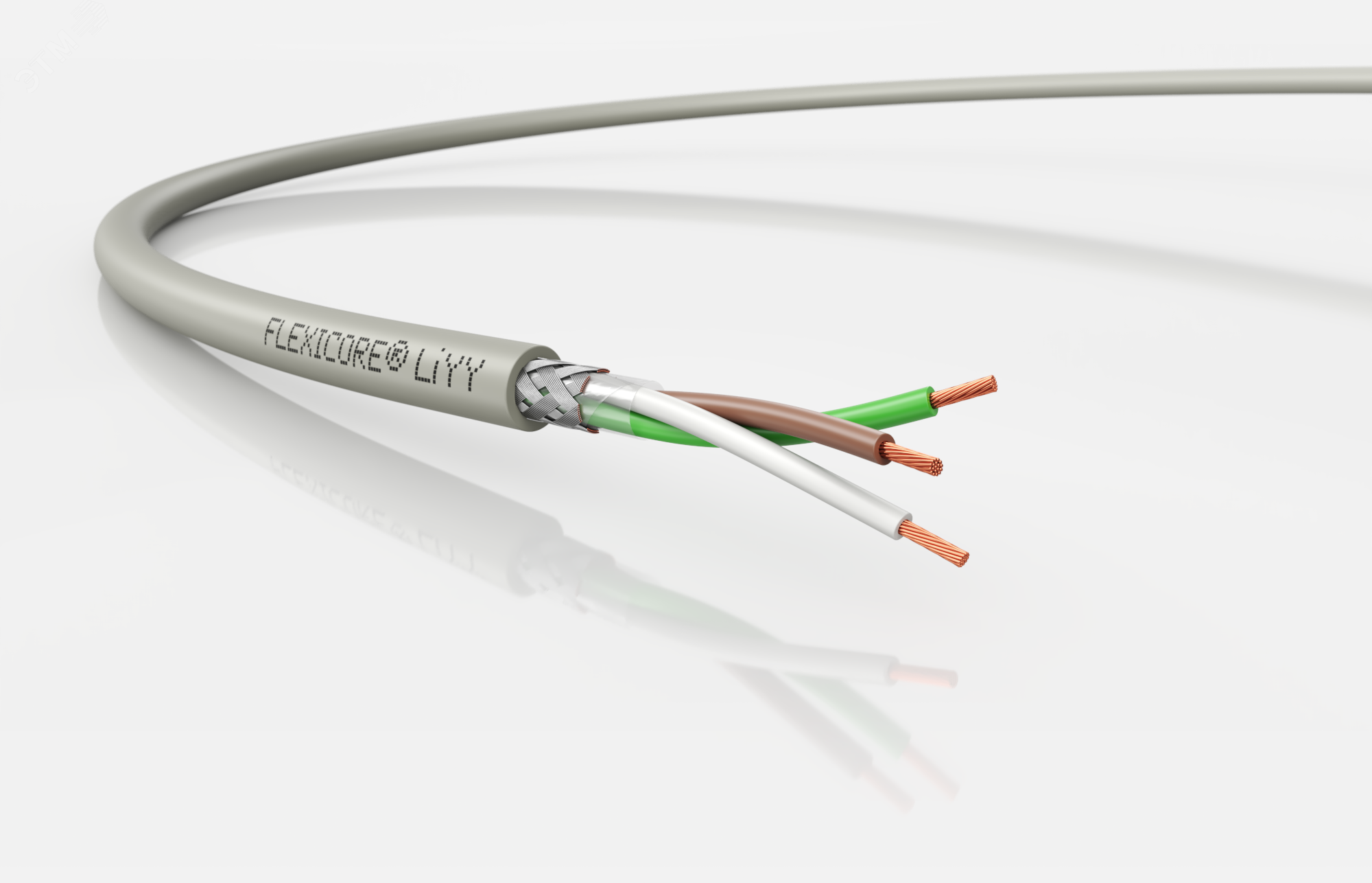 Изображение товара Кабель управленя FLEXICORE LiYCY 3x0,34 экранированный низкочастотный 60В