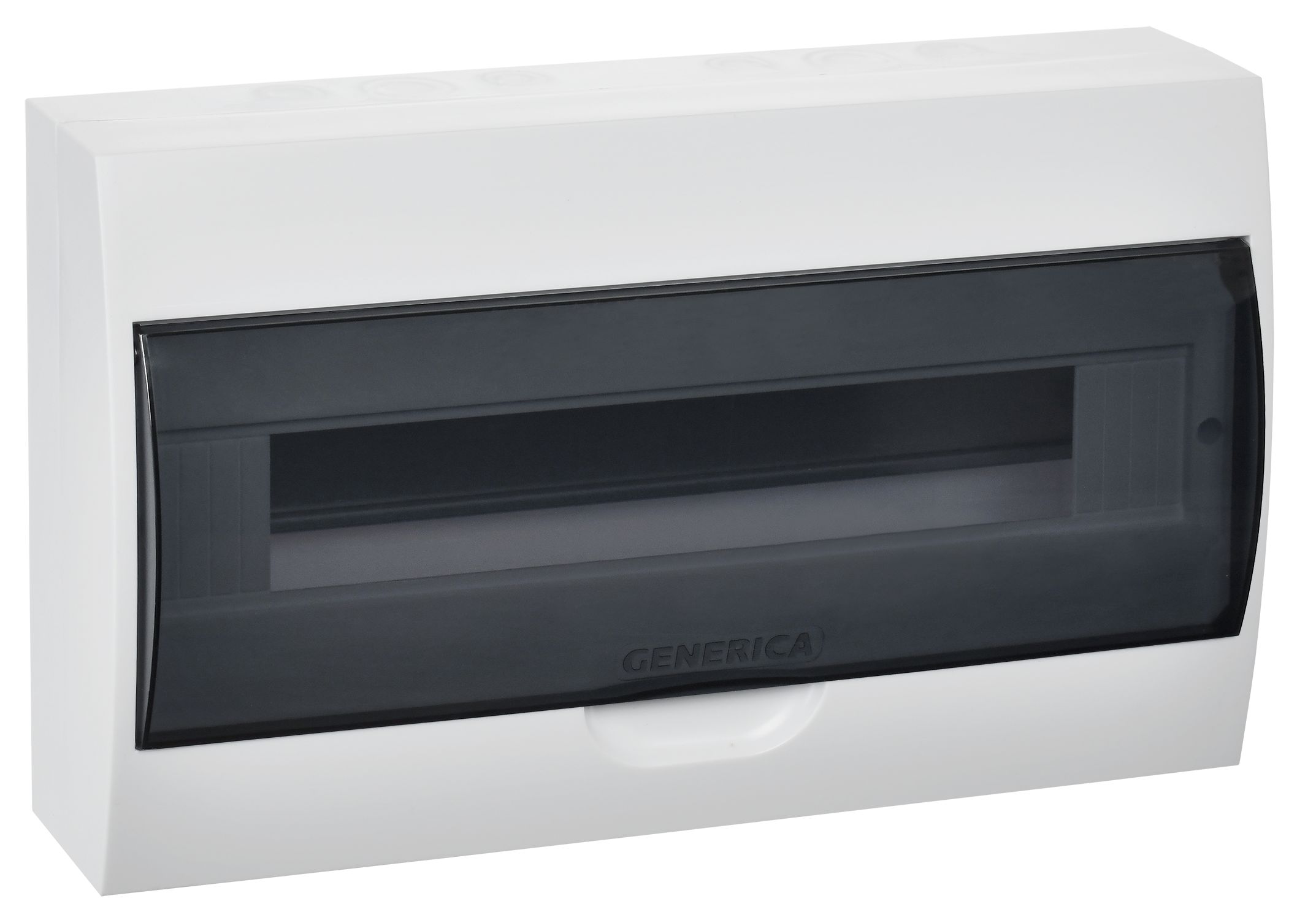 Корпус пластиковый ЩРН-П-18 черная прозрачная дверь IP41