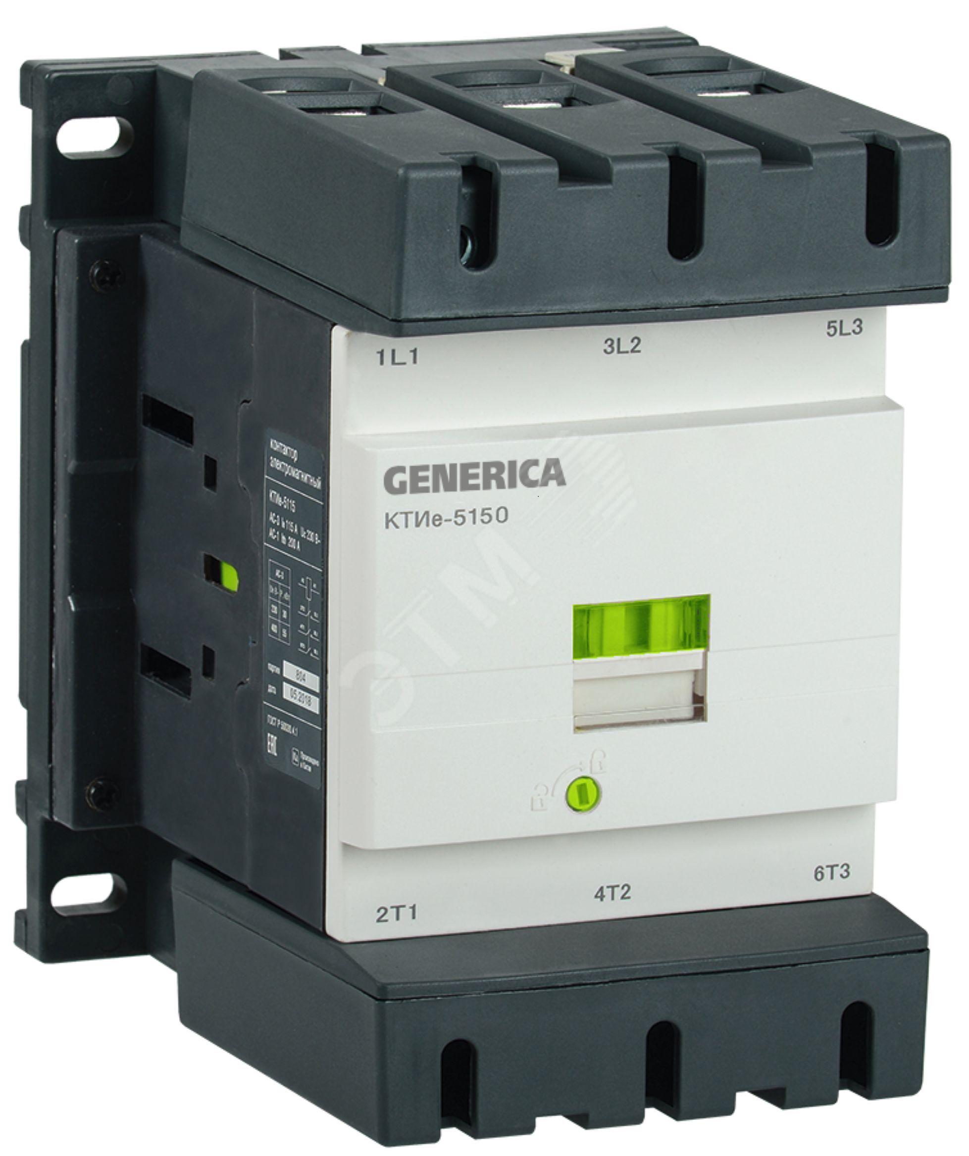Изображение товара Контактор IEK GENERICA 150А для трехфазных электросетей и двигателей Изображение товара Контактор IEK GENERICA 150А для трехфазных электросетей и двигателей