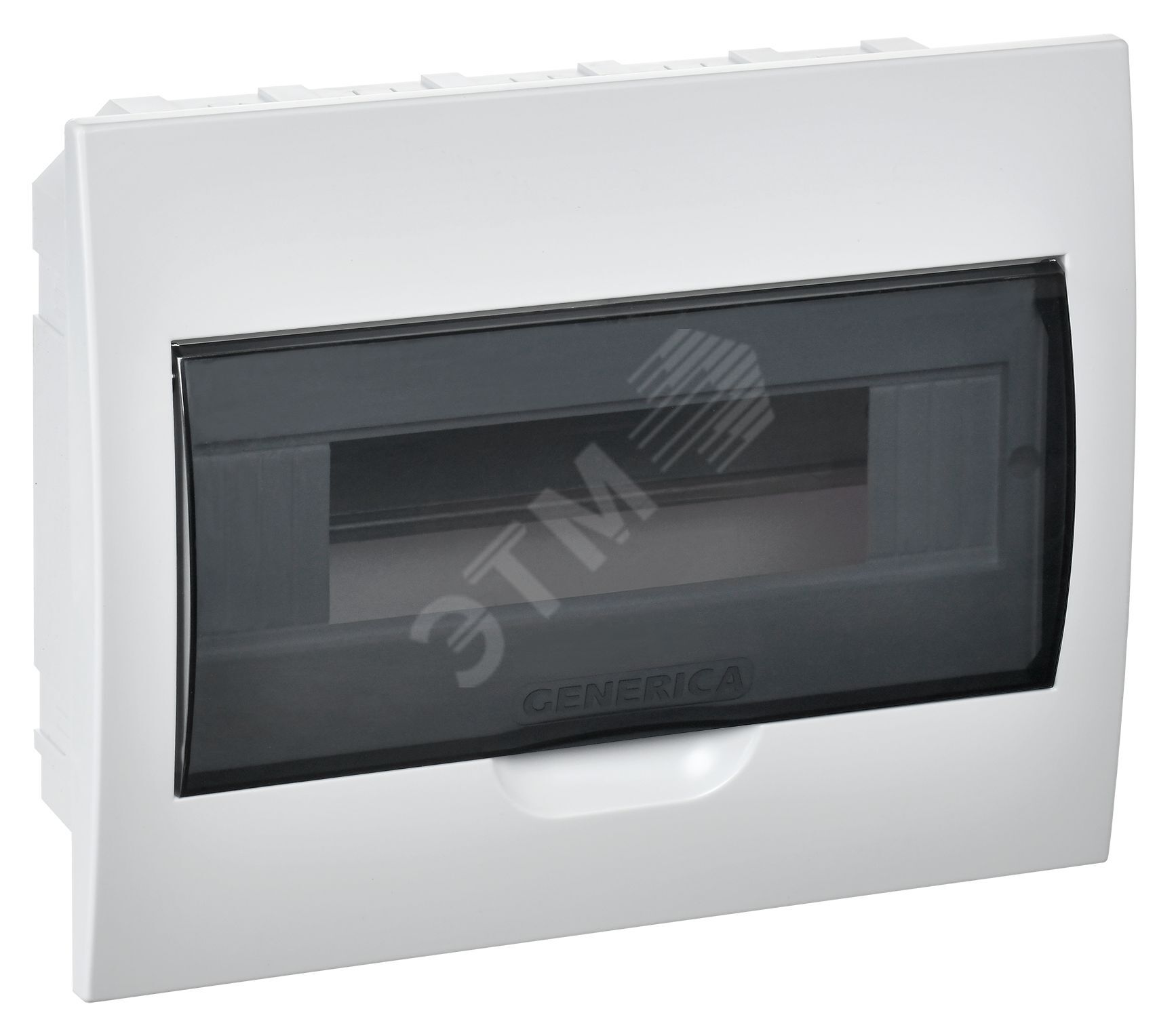 Корпус пластиковый ЩРВ-П-12 черная прозрачная дверь IP41
