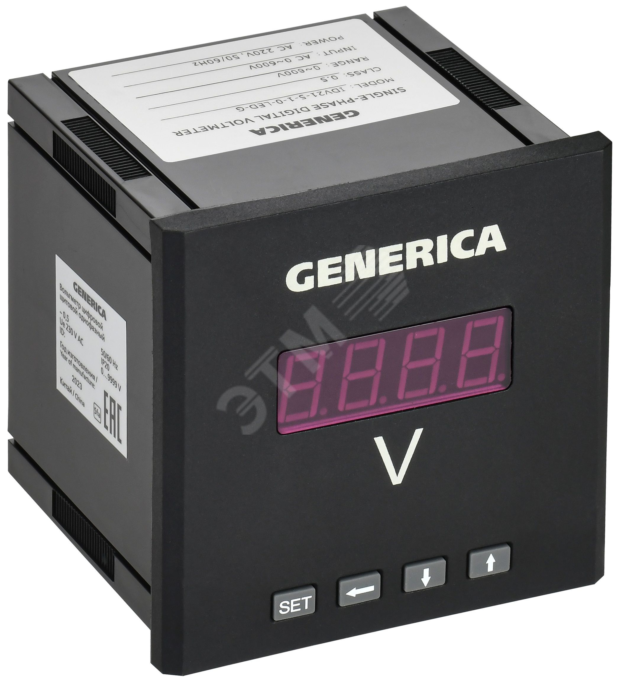 Изображение товара Вольтметр IEK IDV21-5-1-0-LED-G 0…9999 В, 96x96 мм Изображение товара Вольтметр IEK IDV21-5-1-0-LED-G 0…9999 В, 96x96 мм